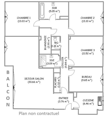 Appartement
         6 pièces
        - 112 m² Exclusivité 310 000 € *
