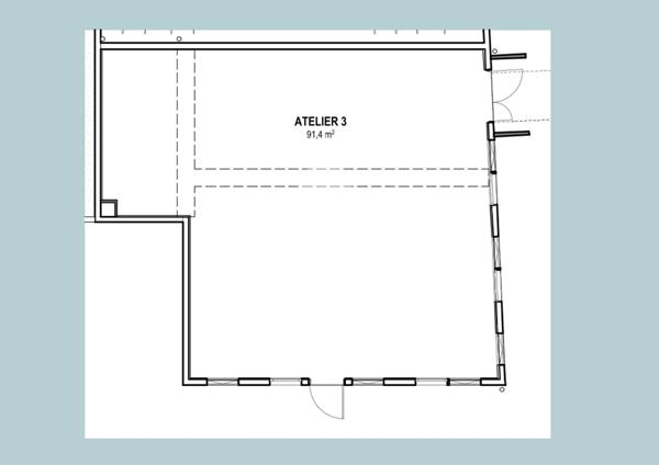 Local commercial 1 pièce 91.4 m2