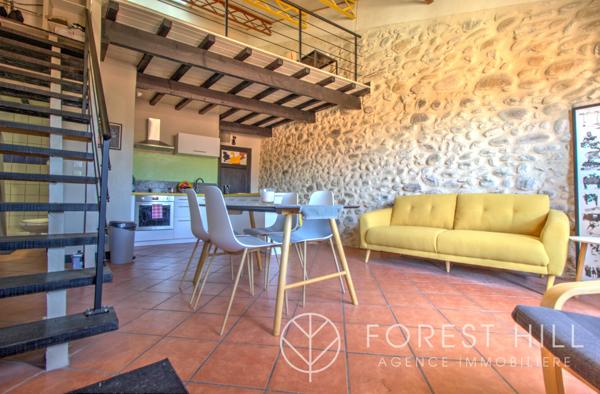 Loft de charme baigné de lumière.