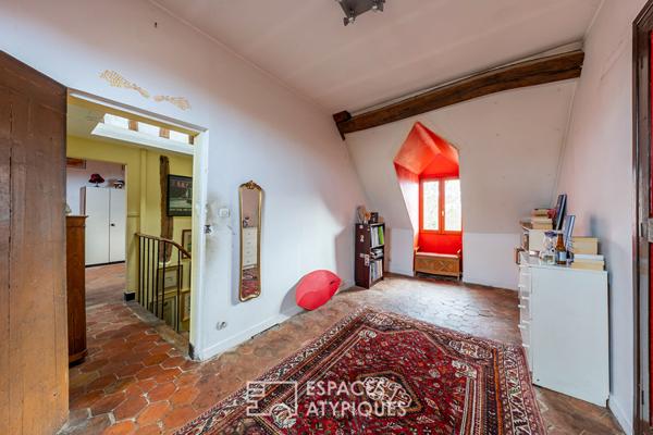 La maison de maître dans le centre historique de Chilly-Mazarin