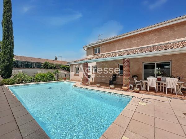 L'Adresse Immobilier - Léguevin - Maison T6 de 170 m² sur Un Terrain de 661 m² - Piscine