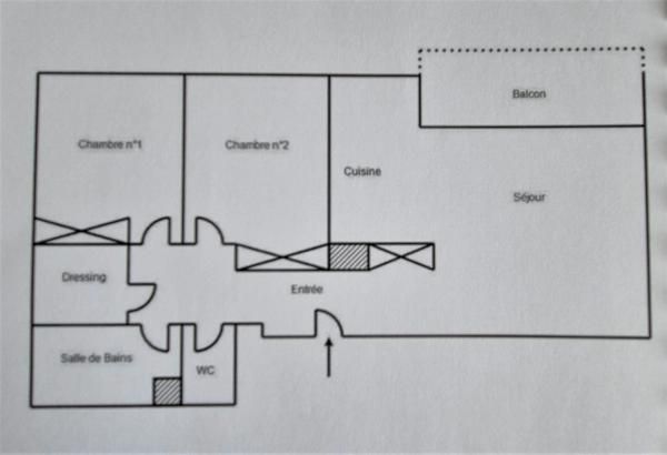 Appartement 3 pièces à vendre à Grenoble/ Rue Ampère Récent Vue montagne Garage