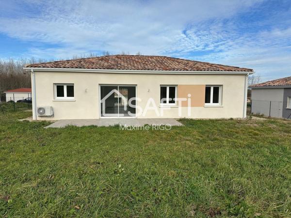 Maison neuve 3 chambres 100 m2 à Casteljaloux