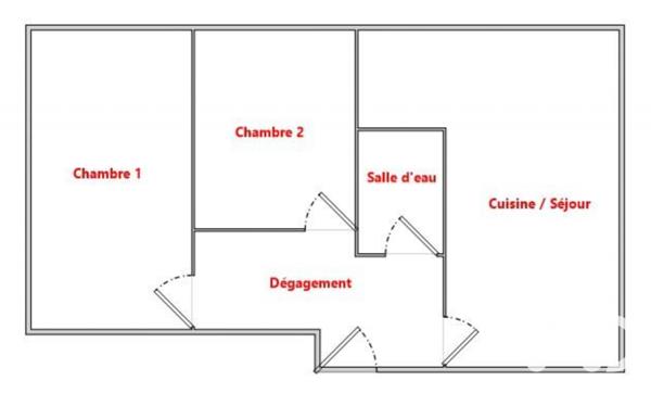 Appartement à vendre 3 pièces 38,43 m² Saint-Jean-de-Luz