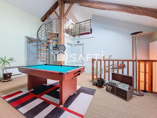 Maison au calme 197m², 5 chambres, jardin, garage