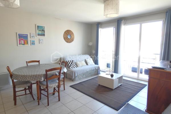 BELLE OPORTUNITE, A 100M DE LA PLAGE DE CHATELAILLON-PLAGE, APPARTEMENT T3, 2 CHAMBRES, 2 STATIONNEMENTS, AU CALME, LUMINEUX.

Idéalement situé sur la commune de CHATELAILLON-PLAGE, proche de la rue du marché dans une petite rue au calme à 100m de la plage, des écoles, de l’arrêt de bus (ligne YELO 20) et des pistes cyclables.

Appartement T3 au premier et dernier étage d’une petite copropriété de 16 lots (7 lots d’habitation et 9 lots de stationnement).
Il se compose d’une entrée avec placard, 2 chambres, 1 salle de bain, 1 WC, 1 pièce de vie avec cuisine équipée.

L’appartement sera vendu meublé avec deux places de stationnement privatives.

La copropriété est très bien entretenue, faibles charges