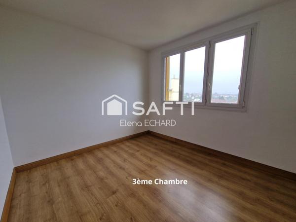 Appartement F4 à vendre à Mantes-la-Jolie d'environ 72m2