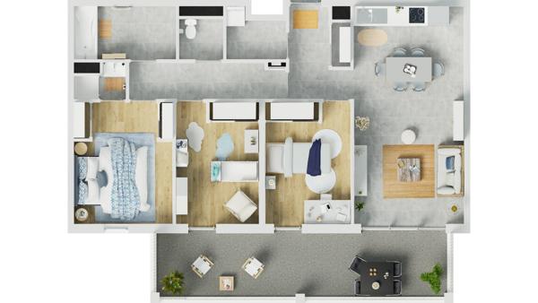Appartement T4 résidence neuve Bayonne