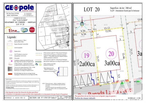 Terrain à vendre 300 m² Elne