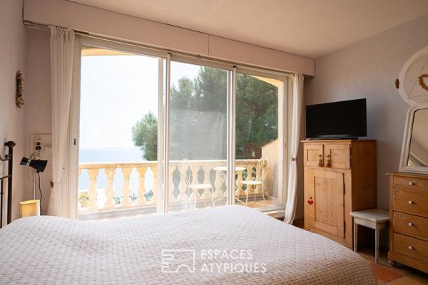 Maison vue mer en pleine nature