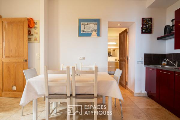 Maison vue mer en pleine nature