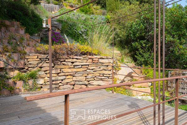 Maison vue mer en pleine nature