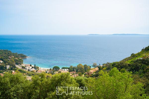 Maison vue mer en pleine nature