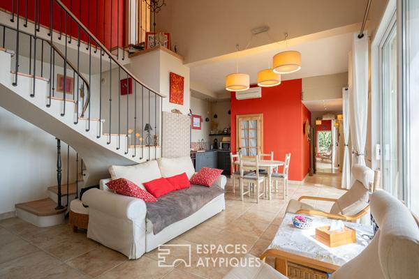 Maison vue mer en pleine nature