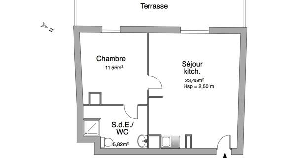 À vendre Appartement 2 pièces 40.82 m² - Nîmes 30000