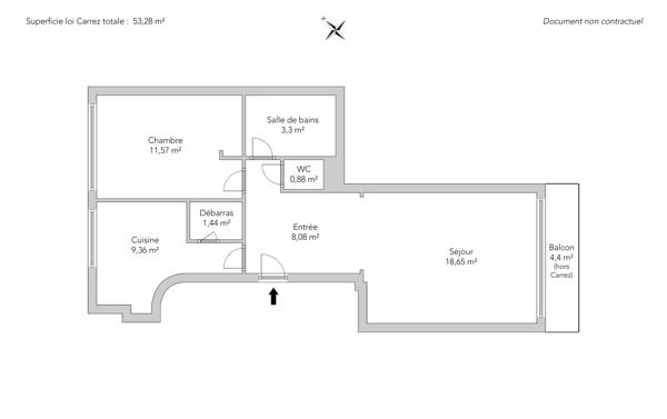 Appartement Paris 19 e - BASSIN DE LA VILLETTE / QUAI DE LA SEINE