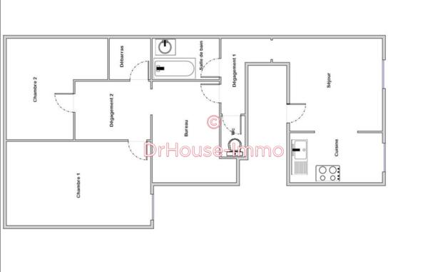 Appartement à vendre 4 pièces de 74 m²