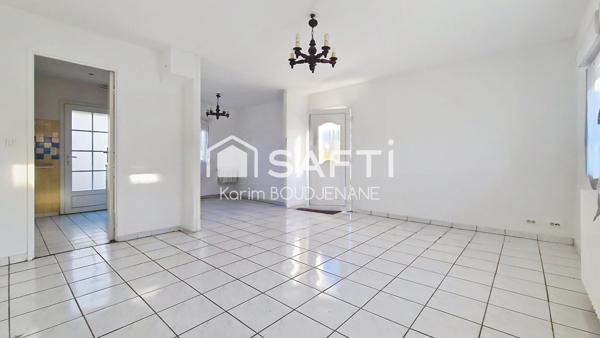 Maison individuelle de plain-pied, 3 chambres, garage, dépendance sur 440 m2 de terrain...