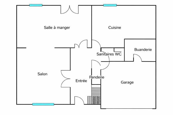Maison
         8 pièces
        - 202 m² Exclusivité 350 000 € *