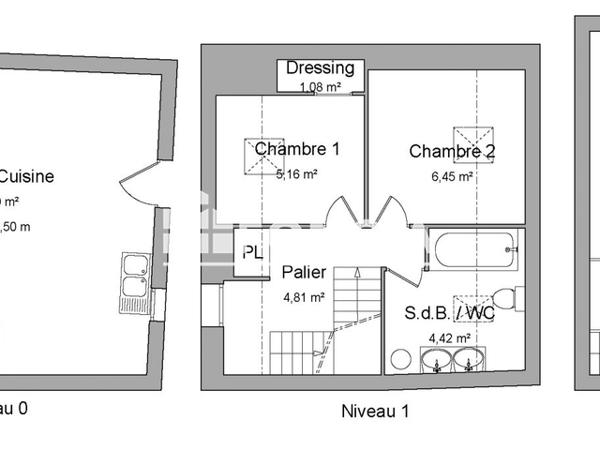 Location Maison 3 pièces 58.91 m² - 14 RUE DE LA FONTAINE Illiers-combray 28120