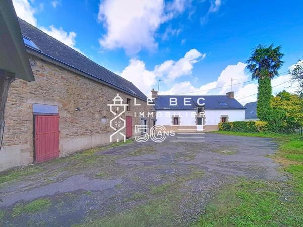 CAUDAN : Ensemble immobilier en pierres à rénover