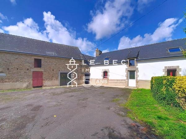 CAUDAN : Ensemble immobilier en pierres à rénover