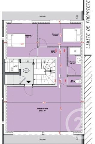 Appartement T3 à vendre  3 pièces - 67,10 m2 BRIVE LA GAILLARDE - 19