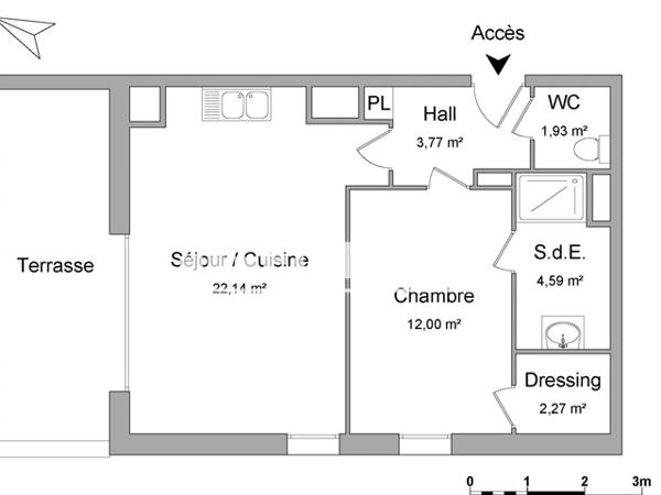 Location Appartement 2 pièces 46.7 m² - 22 RUE AUSTRALIE Armentieres 59280