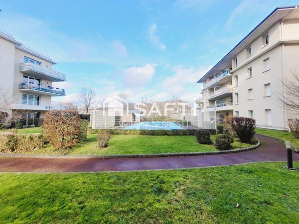 Appartement T2 en rez-de-jardin avec belle terrasse