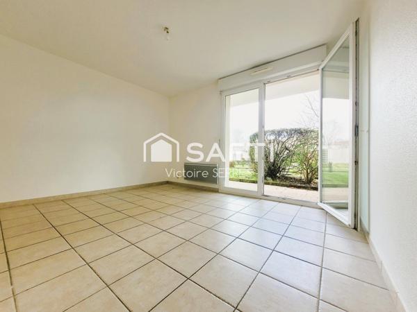 Appartement T2 en rez-de-jardin avec belle terrasse