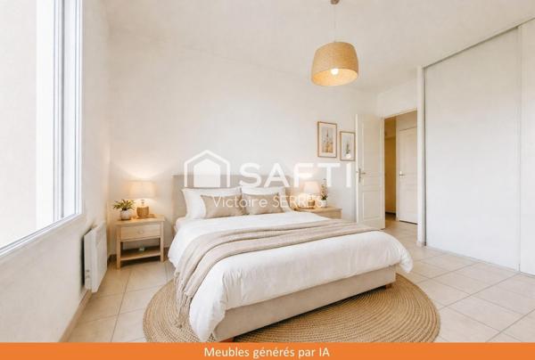 Appartement T2 en rez-de-jardin avec belle terrasse