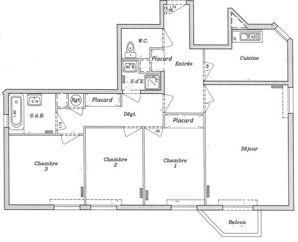 Appartement 4 pièces - 86 m² Exclusivité