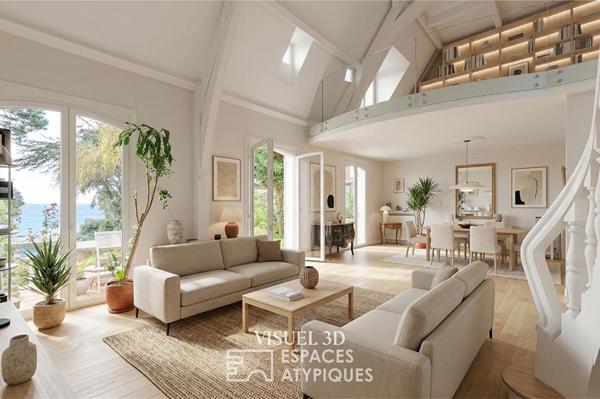 Une villa face à l’océan, entre élégance et quiétude.