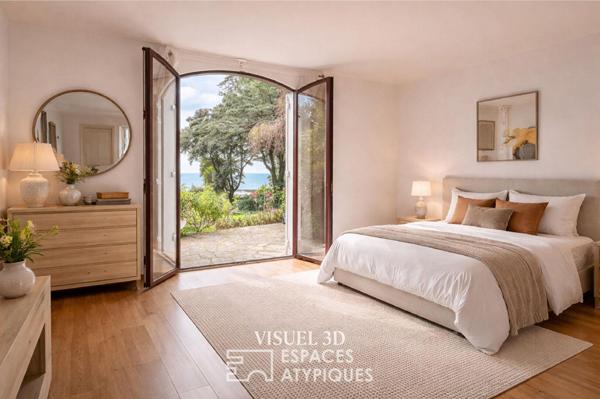 Une villa face à l’océan, entre élégance et quiétude.