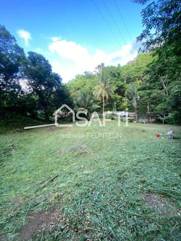 Terrain constructible de 2 052 m2 aux Trois Ilets