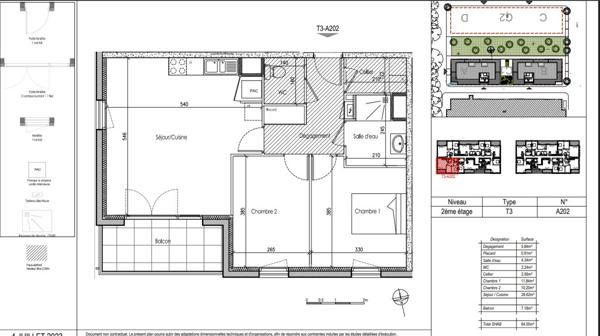 Appartement T3 disponible de suite sur TRELAZE