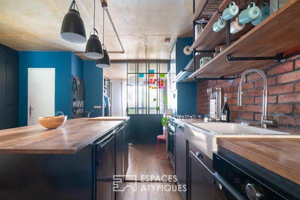 Appartement type Loft new-yorkais avec terrasse