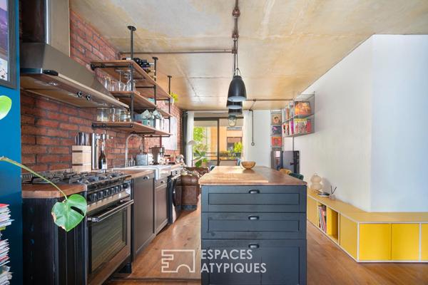 Appartement type Loft new-yorkais avec terrasse