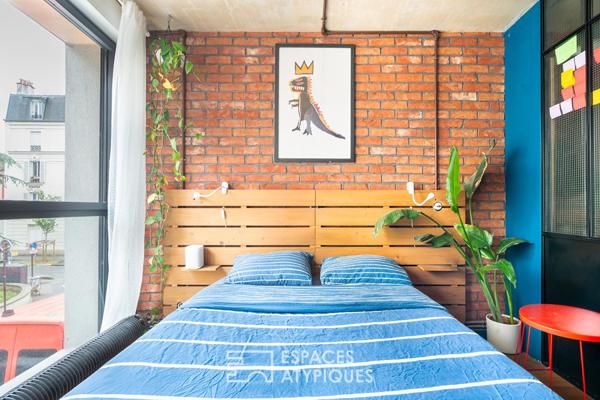 Appartement type Loft new-yorkais avec terrasse