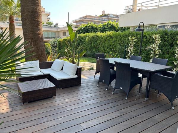 Juan-les-Pins – Centre-ville, 3 pieces en rez de jardin