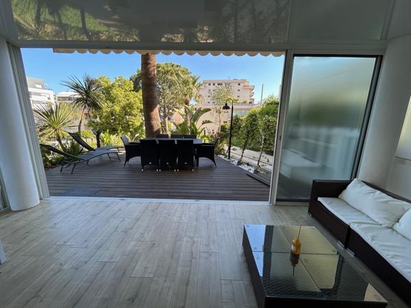 Juan-les-Pins – Centre-ville, 3 pieces en rez de jardin