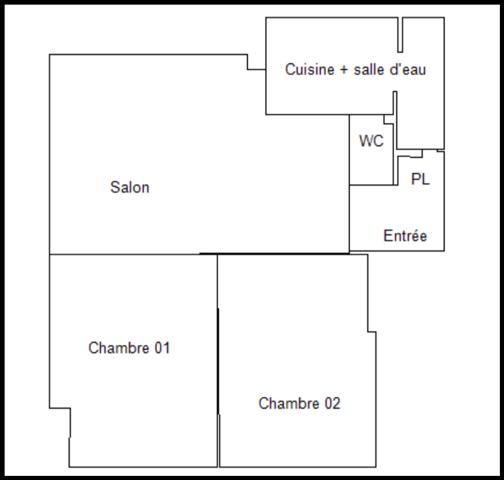 Conflans-Sainte-Honorine (78700) T3 lumineux de 45 m² – Résidence fermée et verdoyante – Conflans-Sainte-Honorine