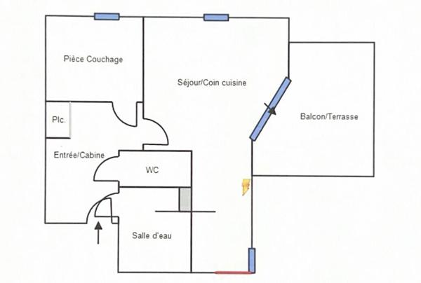 Appartement T2 29,74 m2 avec terrasse - Les Capitelles - Saint Cyprien