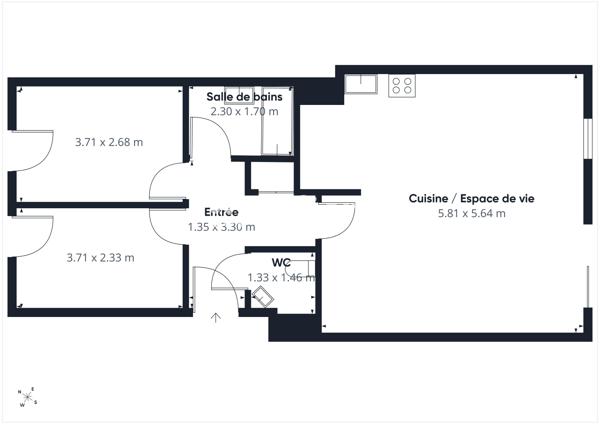 Appartement
         3 pièces
        - 65 m² Exclusivité 209 000 € *