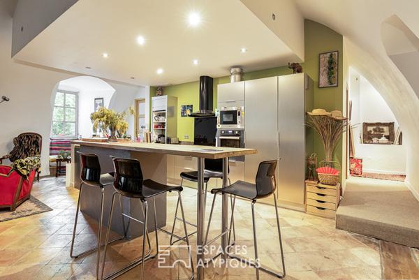 Ancien atelier réhabilité et ses galeries à Toulouse