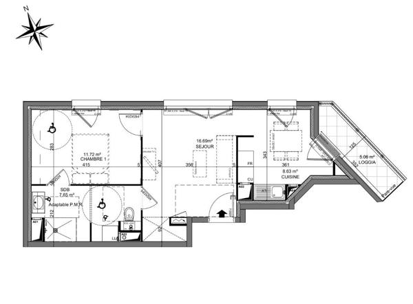 Appartement à vendre 2 pièces 45 m² Melun