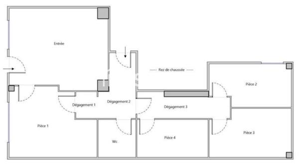 Paris 19e – Manin / Jaurès – Local commercial 58.51 m² + cave 19m² – Double accès
