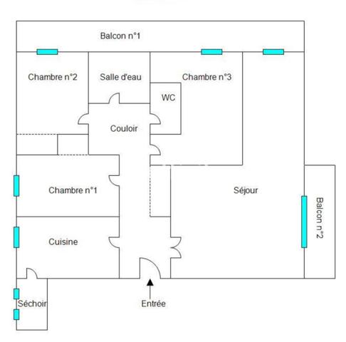 Appartement 5 pièces - 81 m² Exclusivité efficity