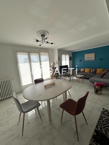 Pavillon refait à neuf, 94 m2, 3 chambres, possibilité d'une quatrième