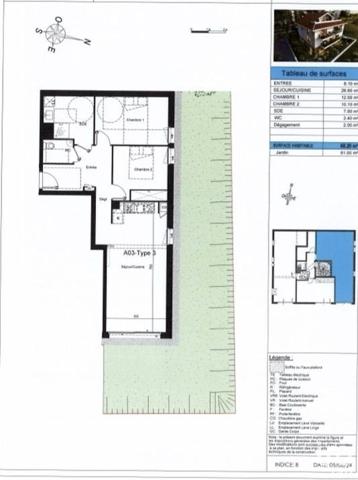 Appartement à vendre 3 pièces 68 m² Bayonne